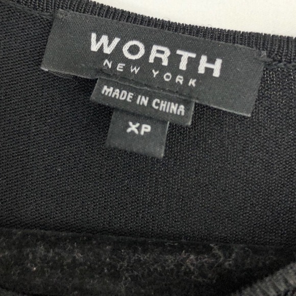 Worth New York Black Top with Fringe Detailing - Picture 13 of 16